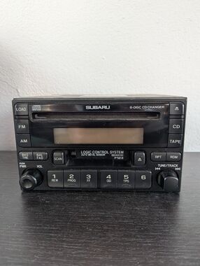 2001-03 Subaru 6-CD Changer Cassette Radio 86201FC080 OEM Japan Dolby Matsushita
